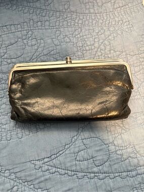 Classic Black Leather HOBO Wallet